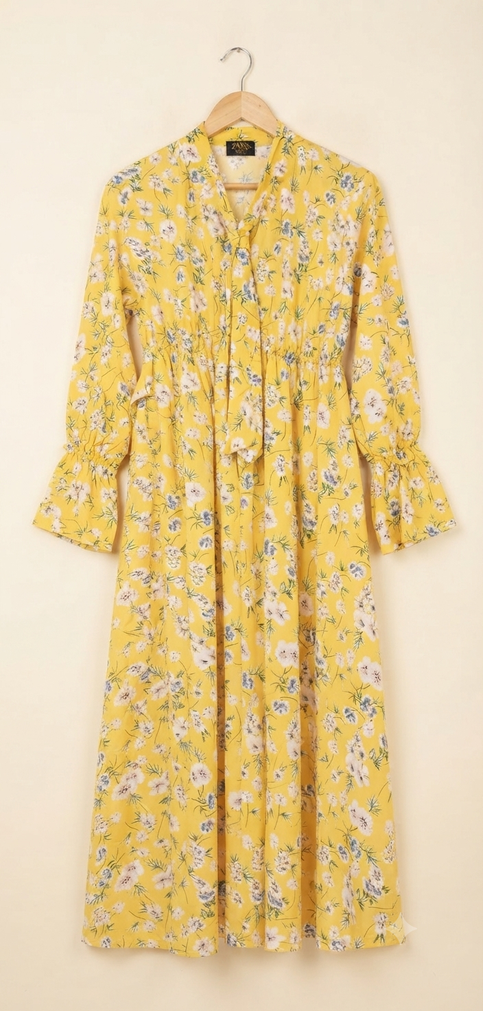 Stylish Long Printed Frocks for Girls!