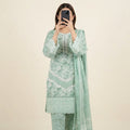 Printed Corduroy 3-Piece Winter Suit | Medium & Large | صفاء مروہ