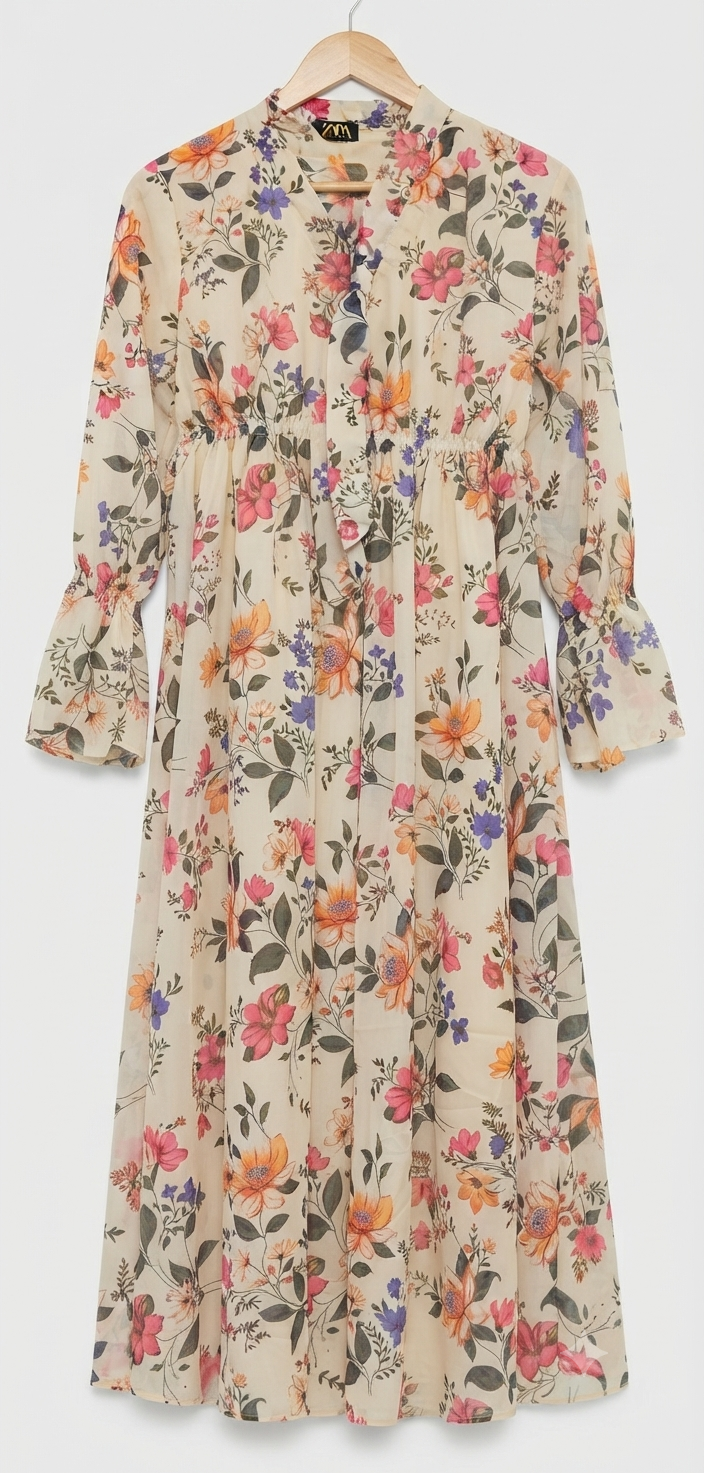 Stylish Long Printed Frocks for Girls!