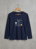 Women & Girls Soft Lycra Full Sleeve Casual T-Shirt